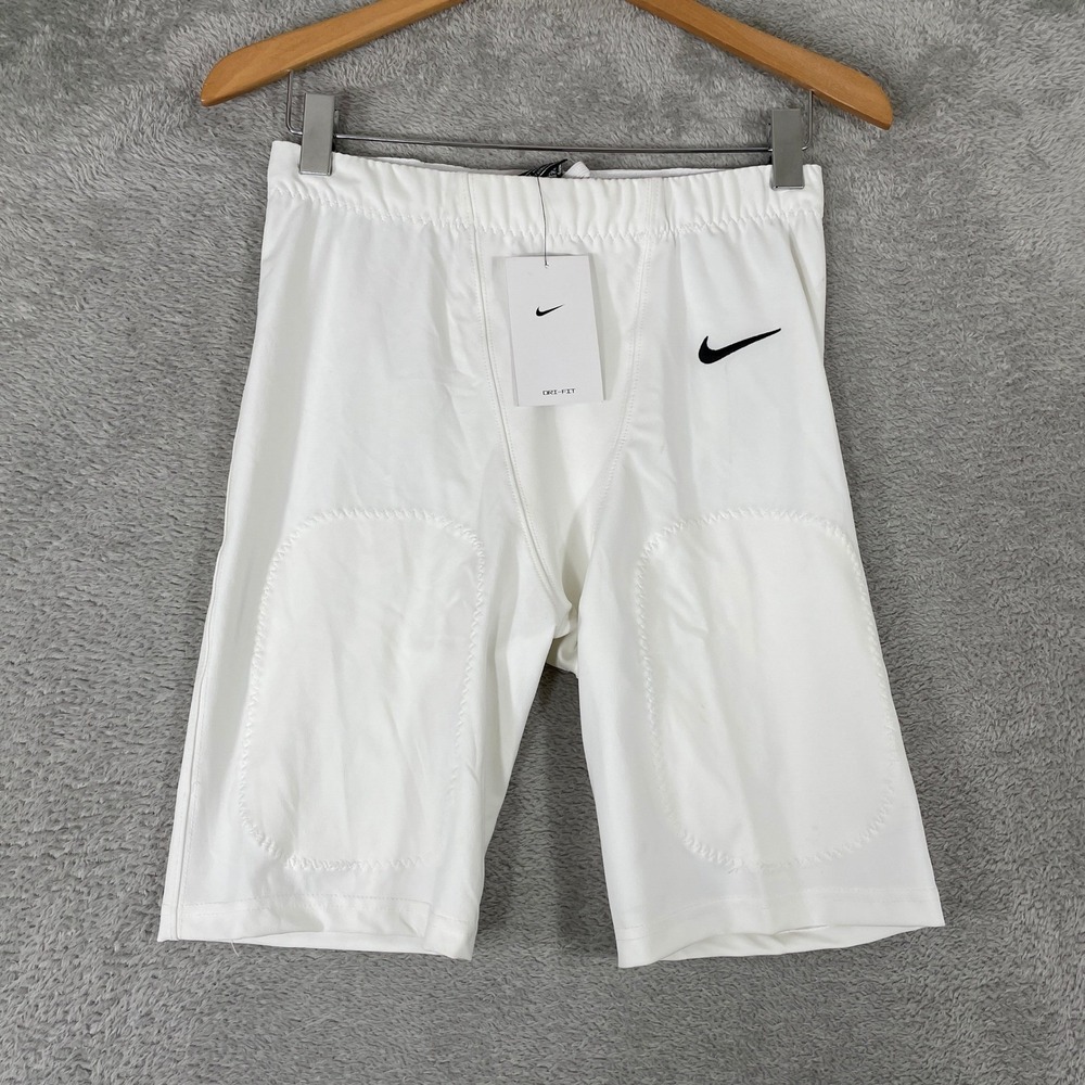 Nike Football Girdle Mens Medium White Dri-FIT Compression Shorts CW3972-100